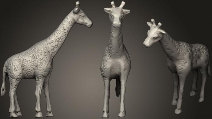 Animal figurines (STKJ_1710) 3D model for CNC machine